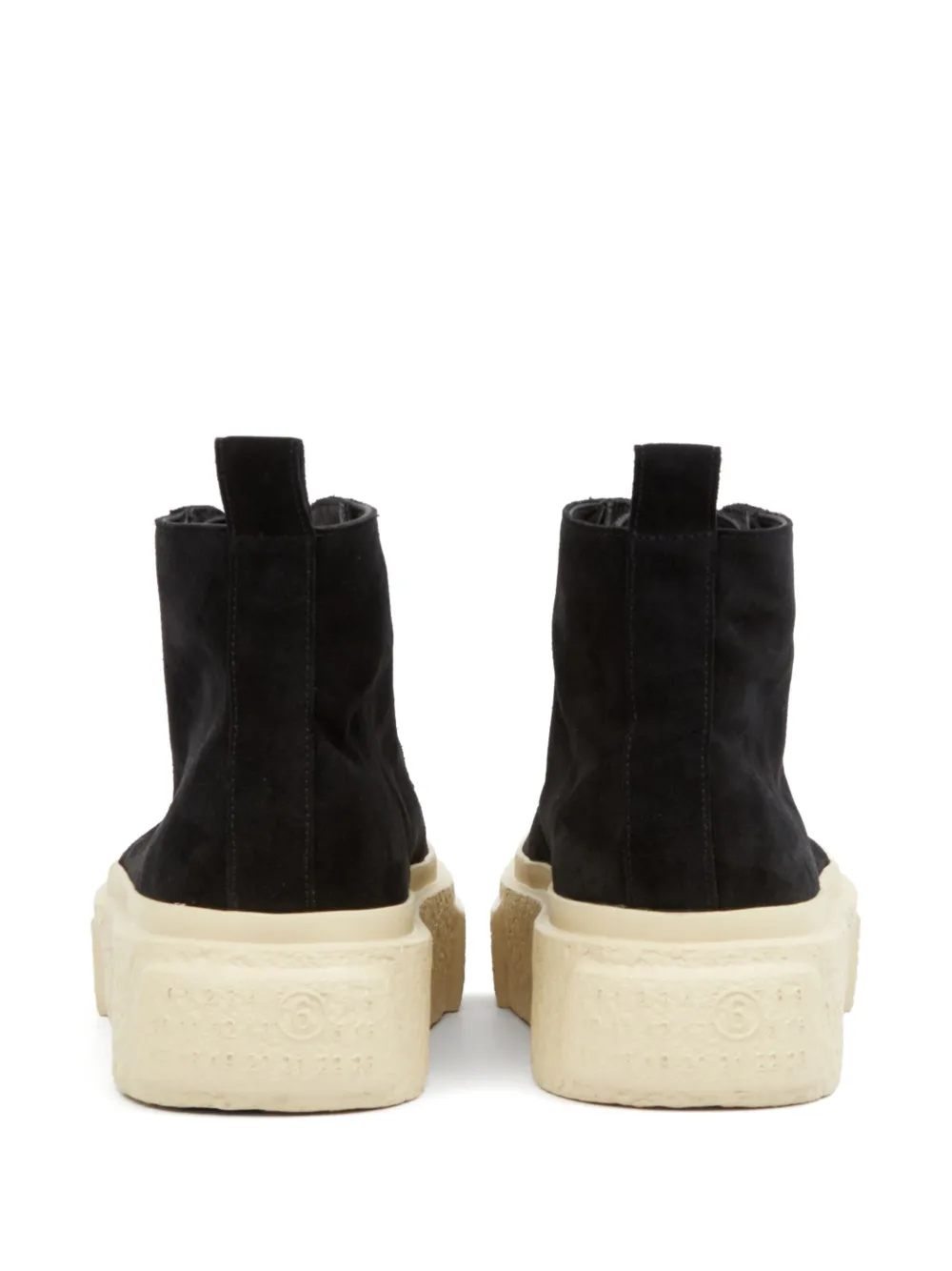 MM6 Maison Margiela suede high-top sneakers Black