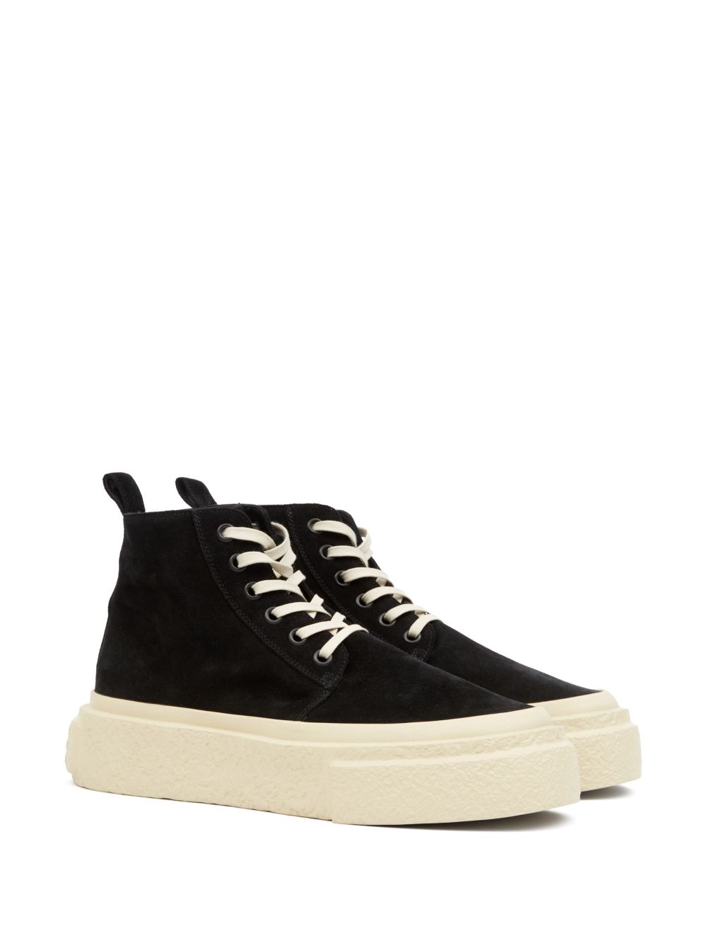 MM6 Maison Margiela Suède sneakers - Zwart