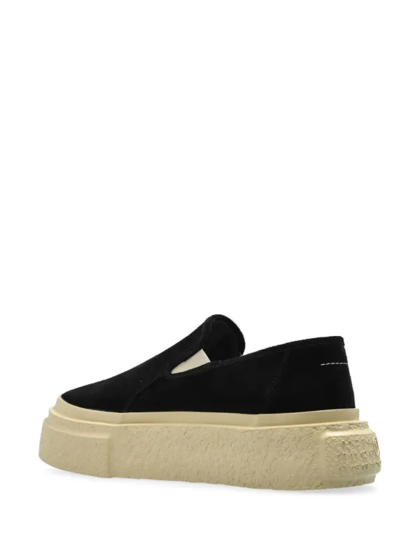MM6 Maison Margiela SH0BN0016M35466860M 関税送料込 MM6 Maison Margiela slip-on Sneakers | Black | FARFETCH JO