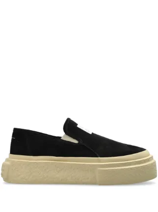 MM6 Maison Margiela スリッポン スニーカー | ブラック | FARFETCH JP