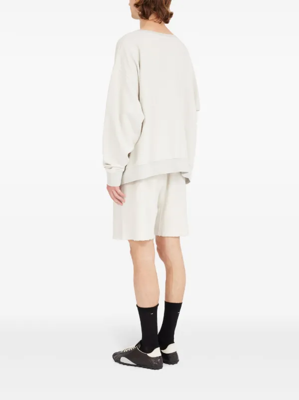 Maison Margiela Crew Neck Sweatshirt | White | FARFETCH