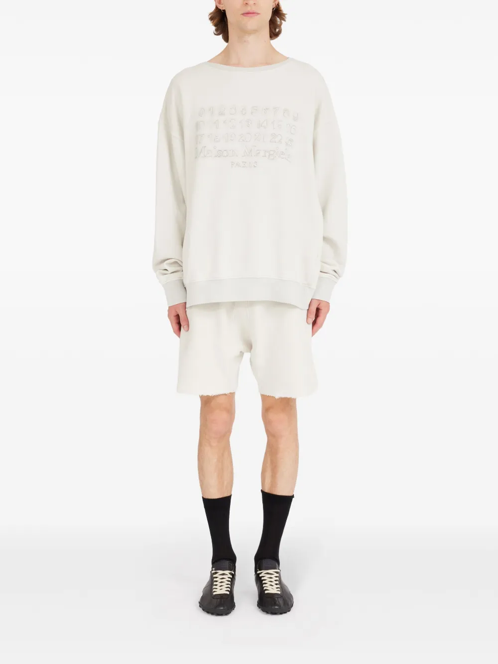 Maison Margiela Sweater met ronde hals - Wit