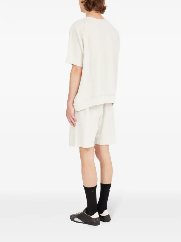 Maison Margiela logo-embroidered T-shirt | White | FARFETCH RO