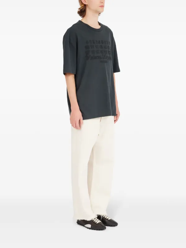★関税込み★【Maison Margiela】ナンバーズ ジャージー Tシャツ Maison Margiela ナンバーモチーフ Tシャツ | ブラック