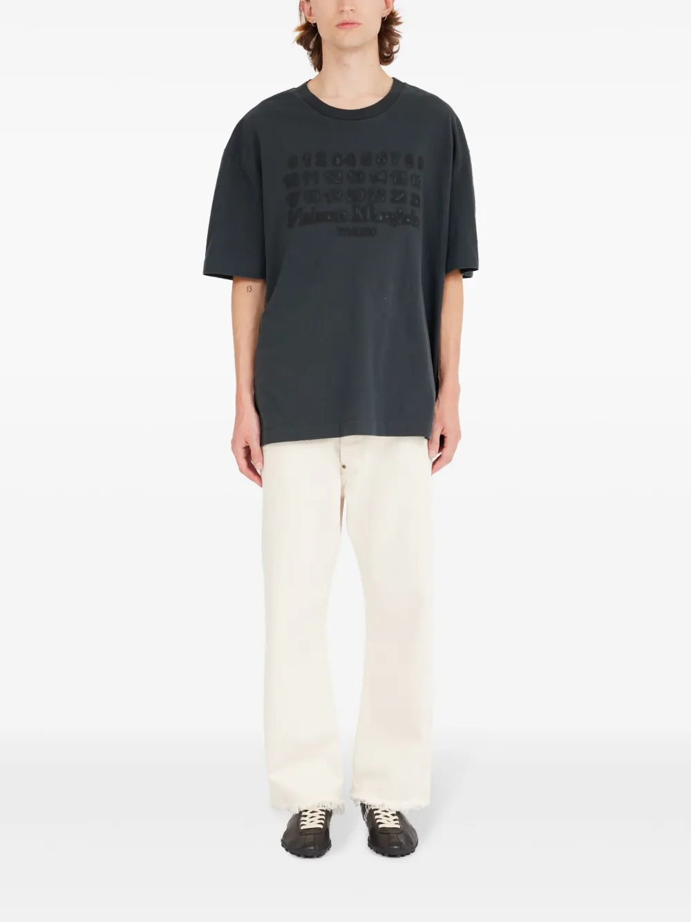 Maison Margiela T-shirt met patroon - Zwart