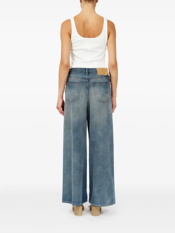 MM6 Maison Margiela drawstring-waistband wide-leg Jeans
