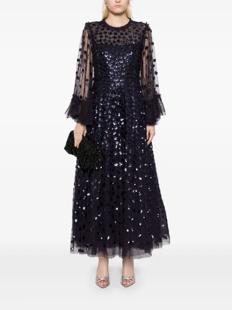 Needle & Thread glisten ankle gown DGLS14RCR25MID - 1