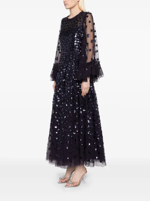 Needle & Thread glisten ankle gown DGLS14RCR25MID - 2