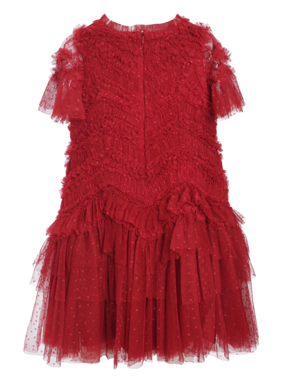 NEEDLE & THREAD KIDS Elia dress - Red