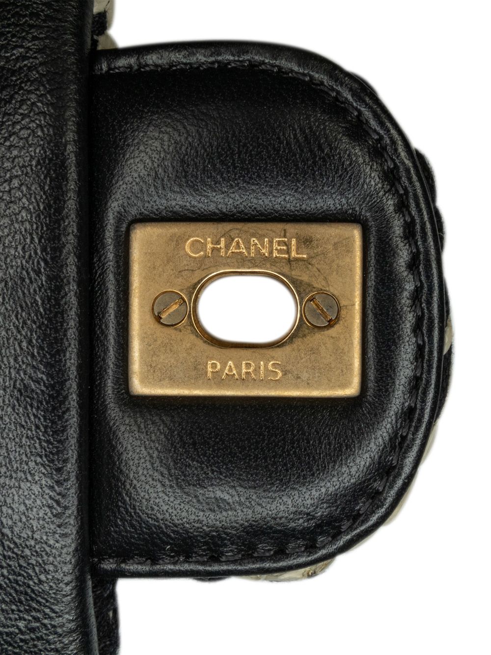 CHANEL 2019 Raffia Braided with Love Flap crossbody bag Women