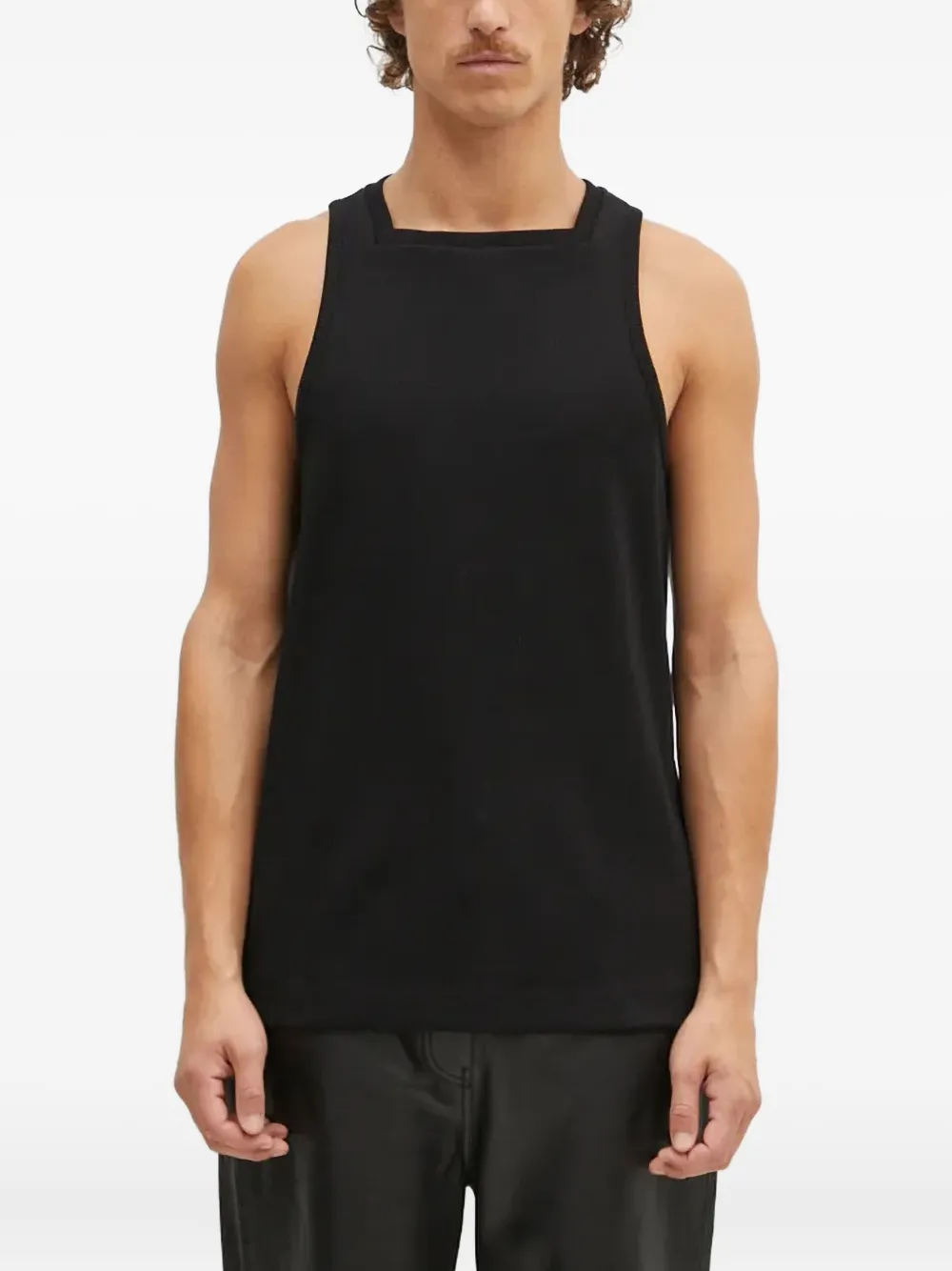 1017 ALYX 9SM square-neck ribbed vest Zwart