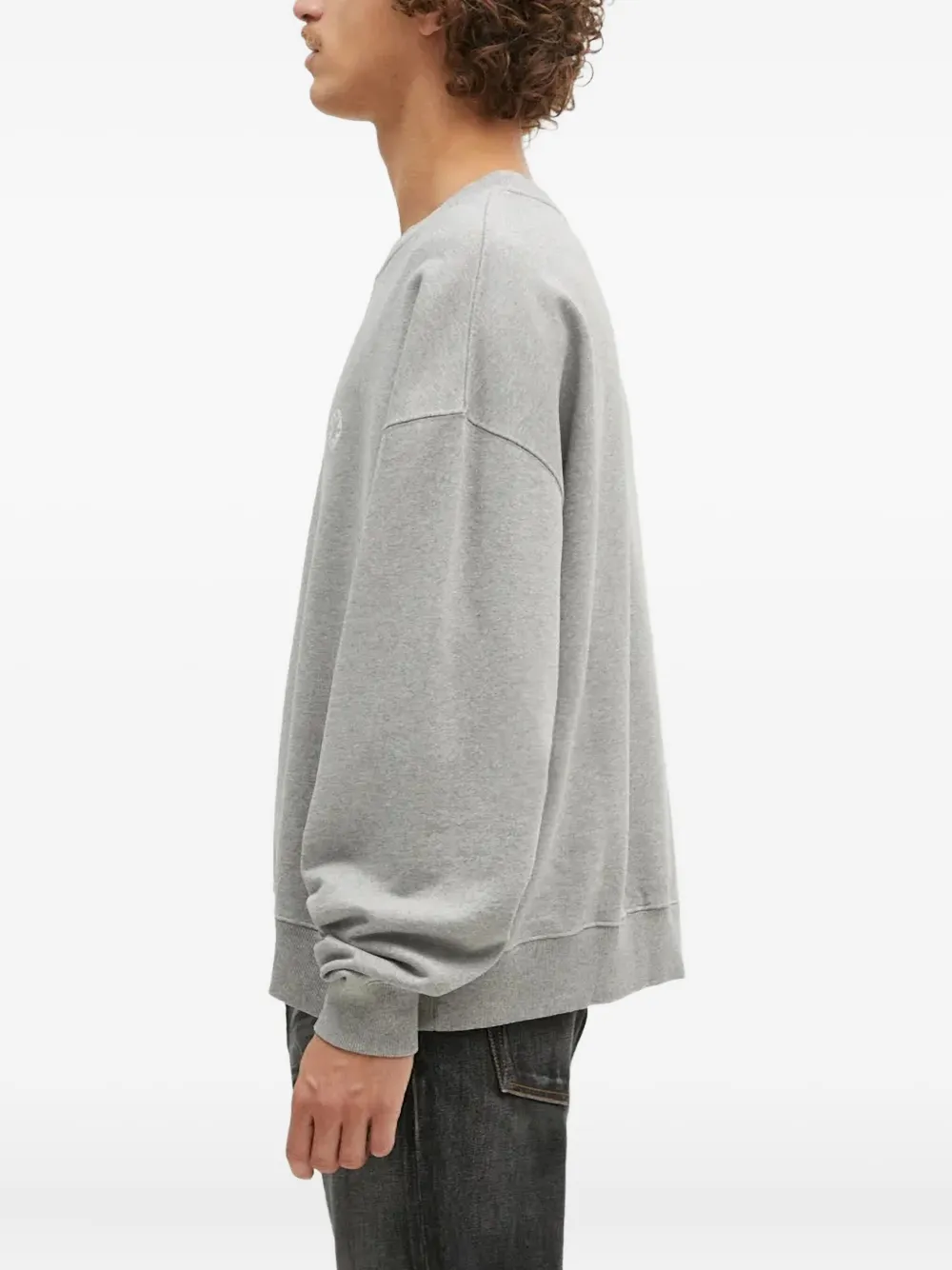 1017 ALYX 9SM embroidered crew neck sweatshirt Grijs