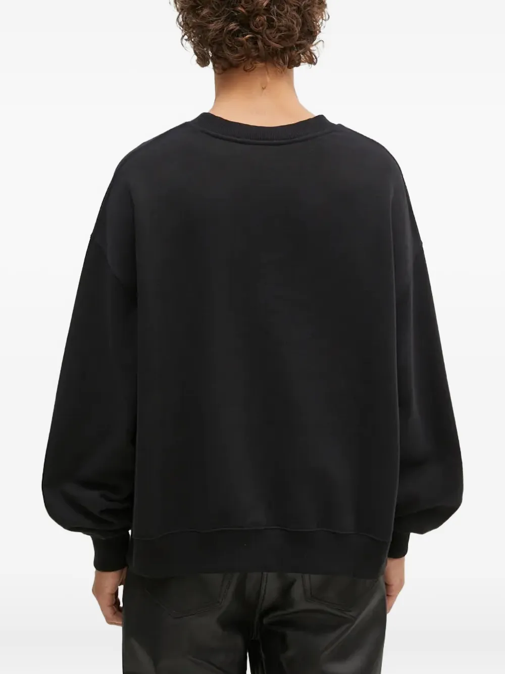 1017 ALYX 9SM embroidered crew-neck sweatshirt BLK0001