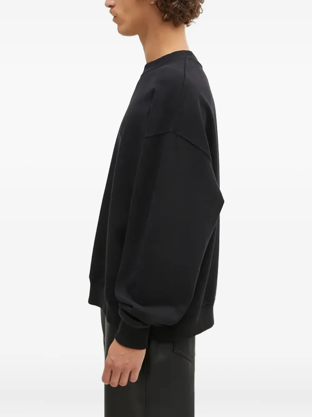 1017 ALYX 9SM embroidered crew-neck sweatshirt BLK0001
