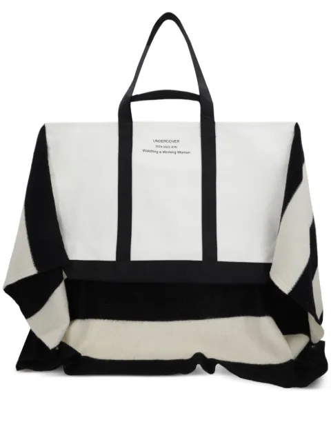 Undercover striped tote bag