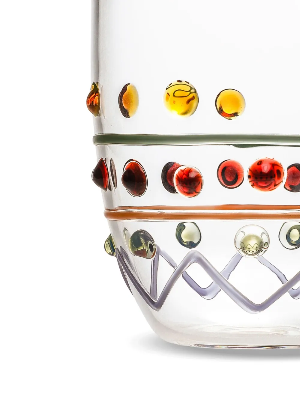 Dolce & Gabbana Carretto Trinkglas Aus Muranoglas In Weiss