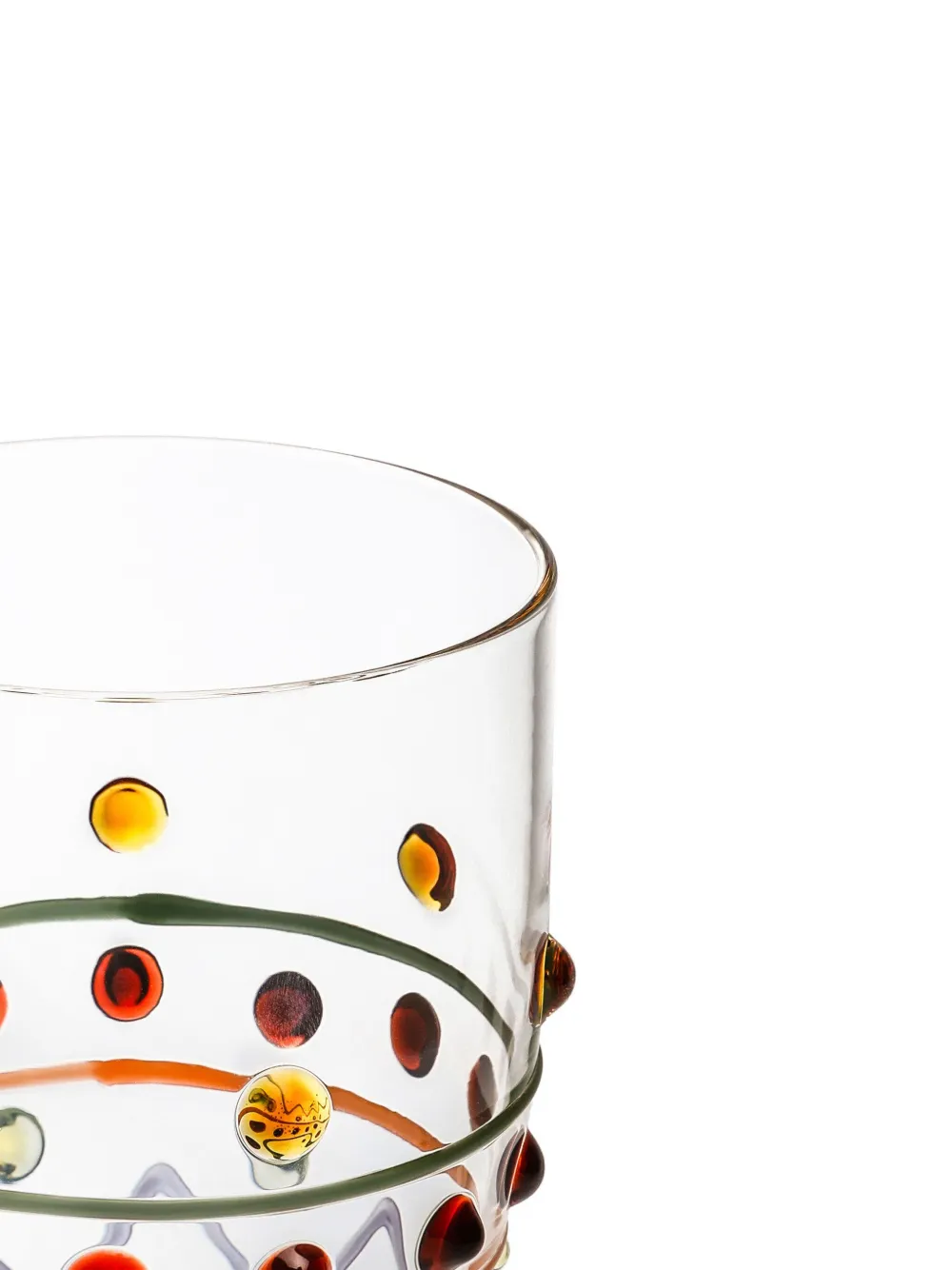 Dolce & Gabbana Carretto Trinkglas Aus Muranoglas In Weiss