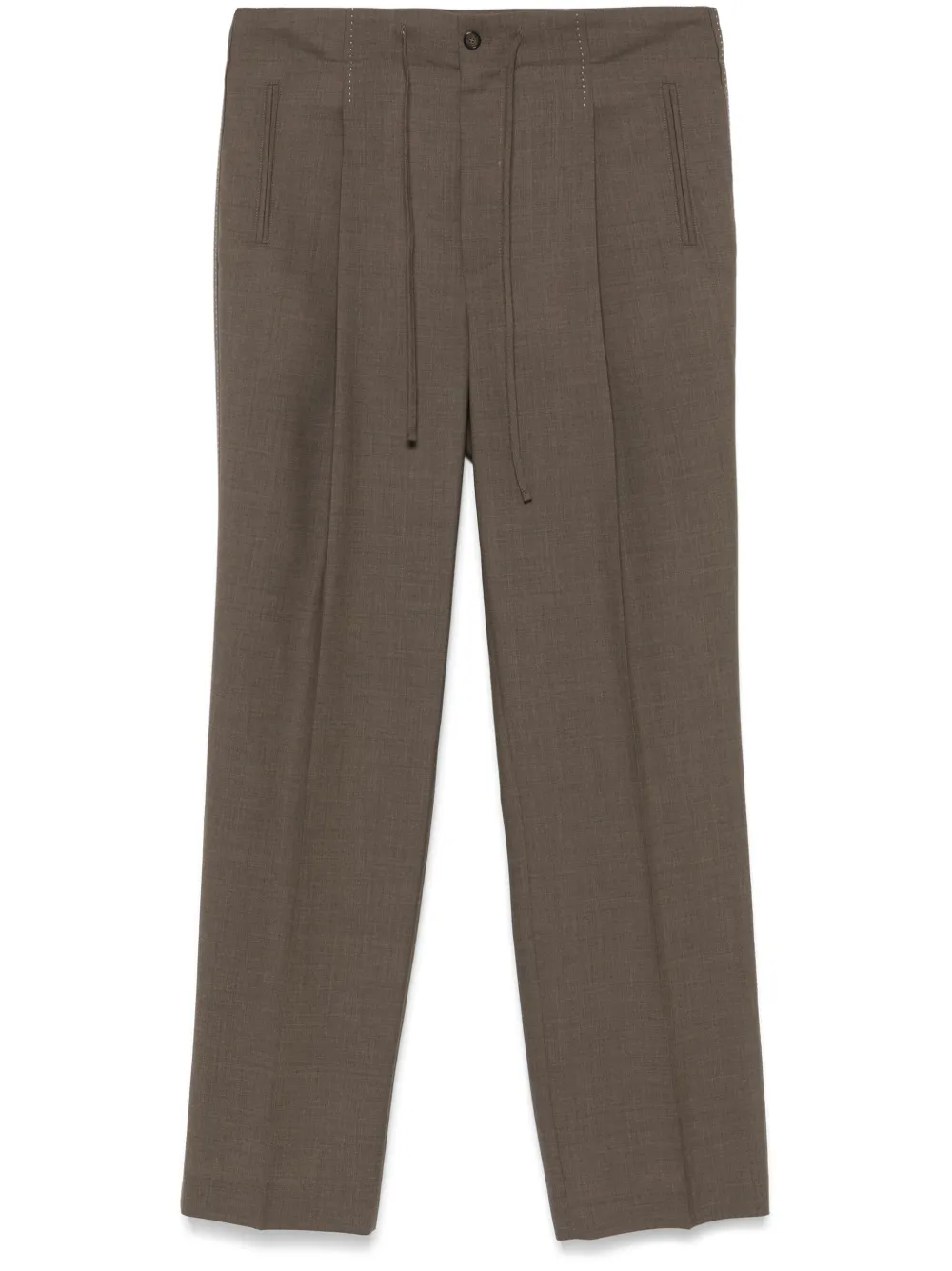 wool mélange trousers