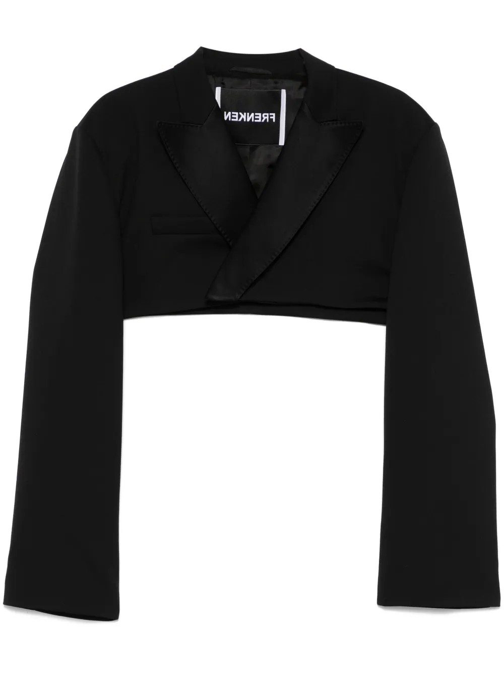 cropped smoking blazer