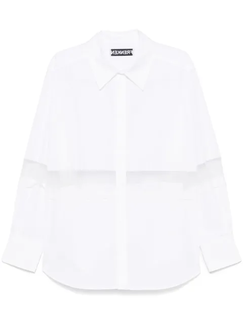 Frenken camisa con ribete de organza