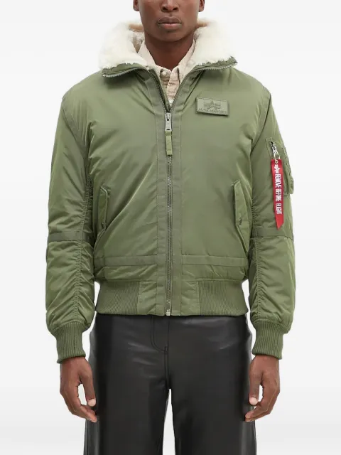 Alpha Industries green bomber jacket