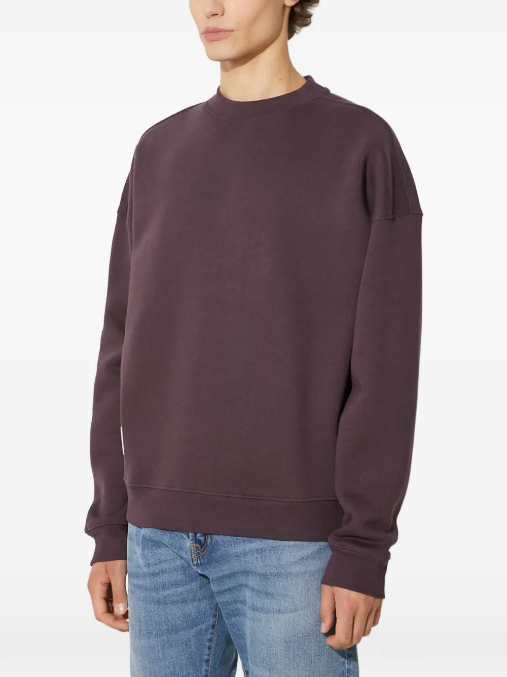 Alpha Industries logo crew-neck sweater - Paars