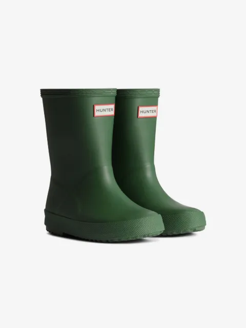 Hunter Kids logo-patch wellies