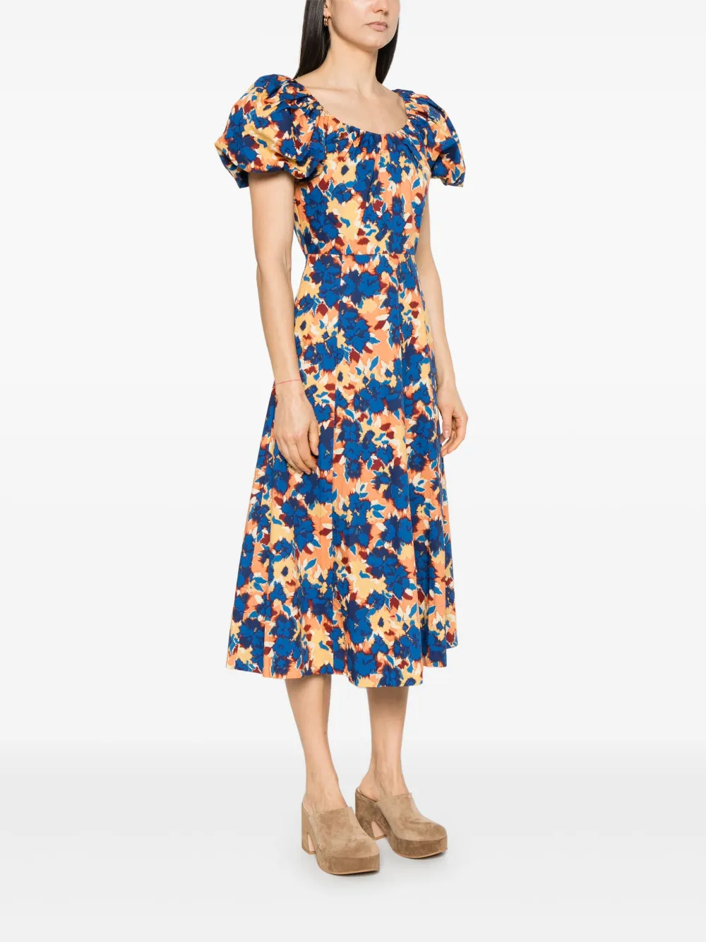 Shop Ulla Johnson Imara Midi Dress In Blue