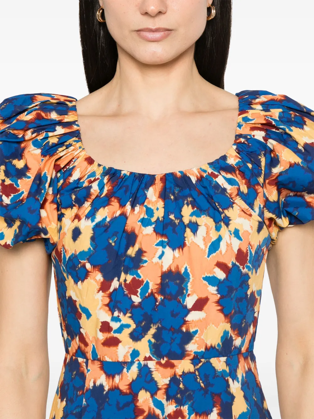 Shop Ulla Johnson Imara Midi Dress In Blue