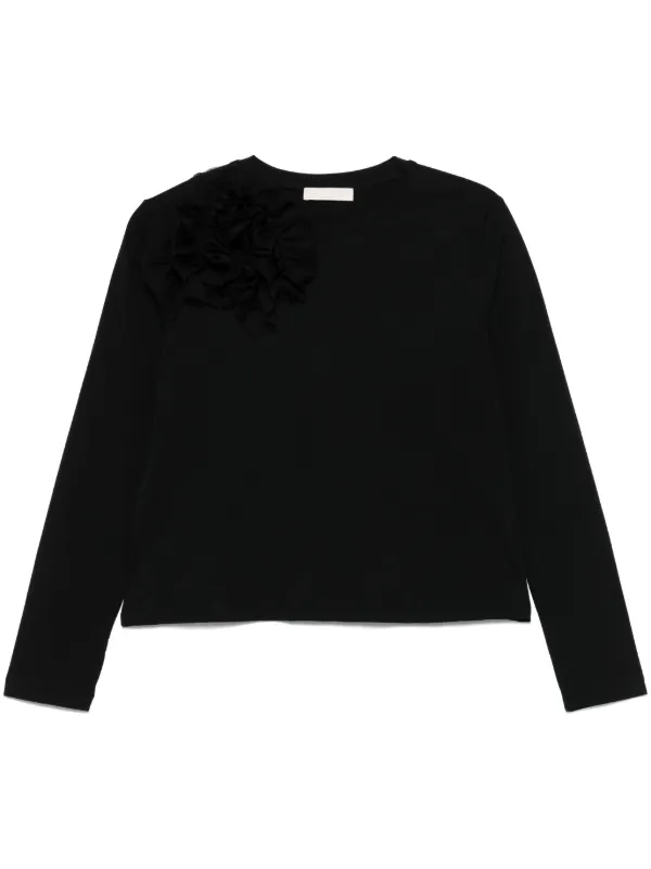 ULLA JOHNSON 売れ筋商品|||ウラ・ジョンソン Tシャツ トップス レディース T-shirts Black 26619244_57894381_600.jpg