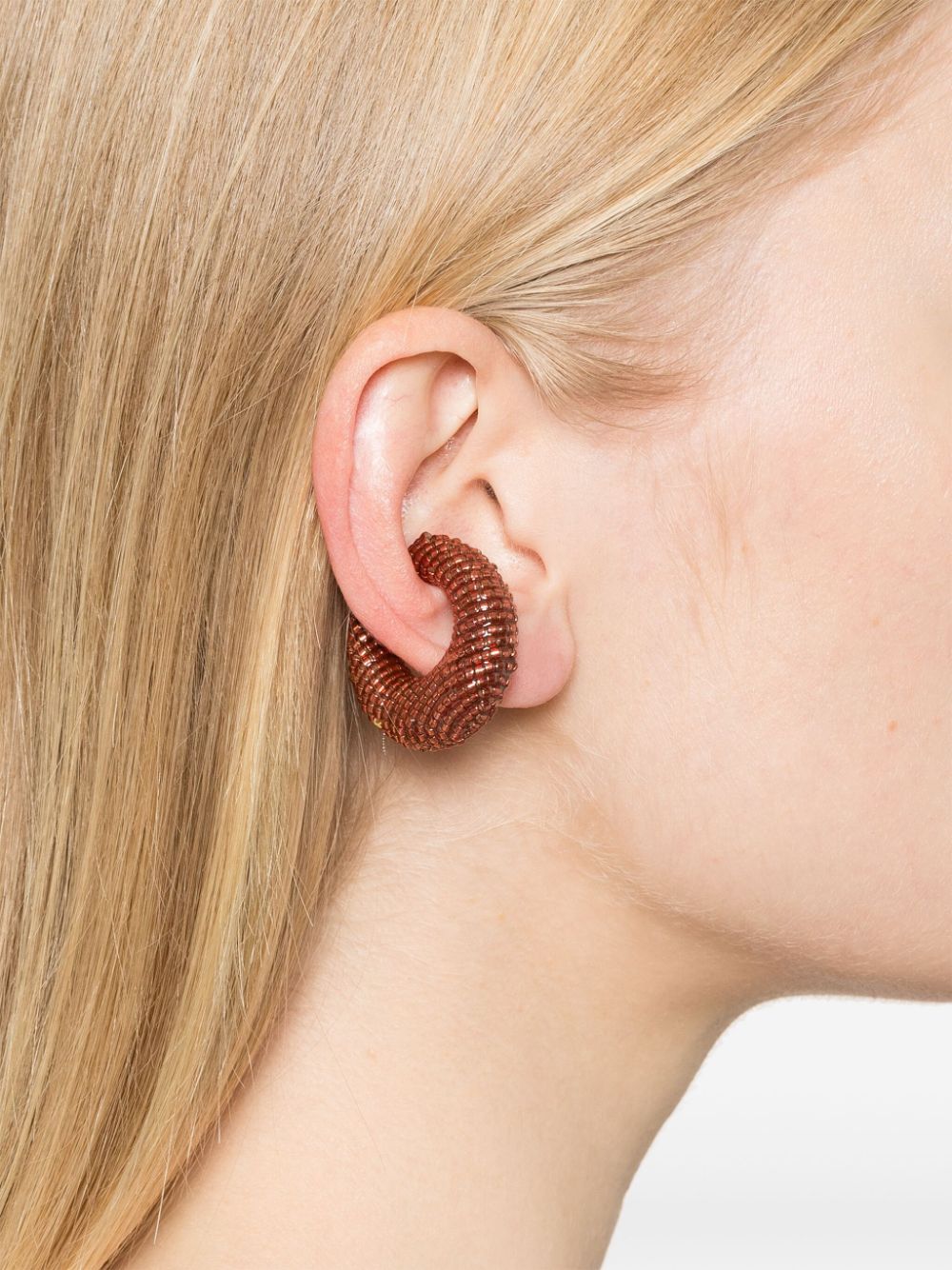 Shop Susana Vega Ora Ear Cuff In Brown