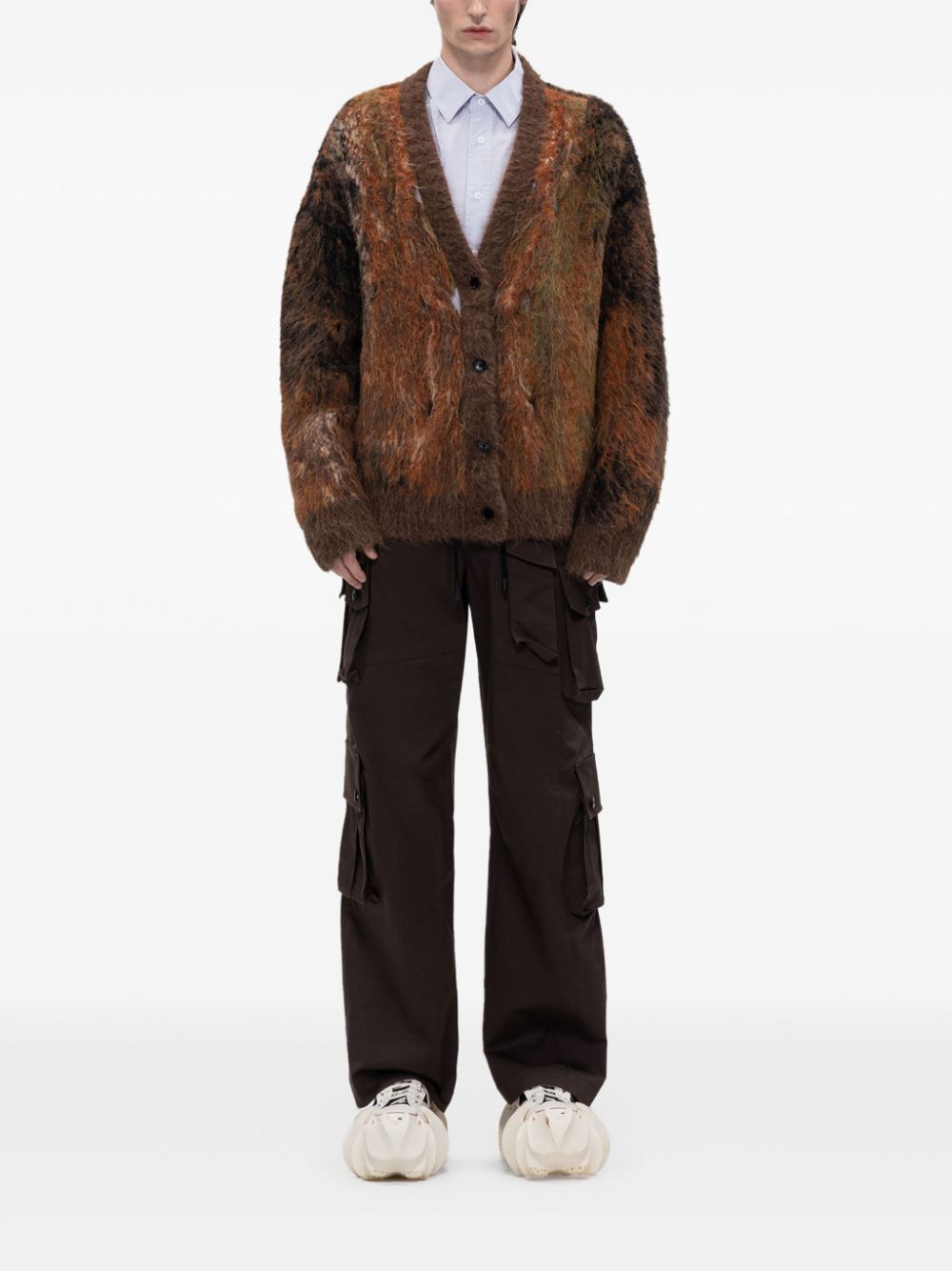 Feng Chen Wang gradient cardigan - Bruin