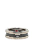 Bvlgari Pre-Owned 21th Century Sterling Silver and Ceramic Save The Children ring