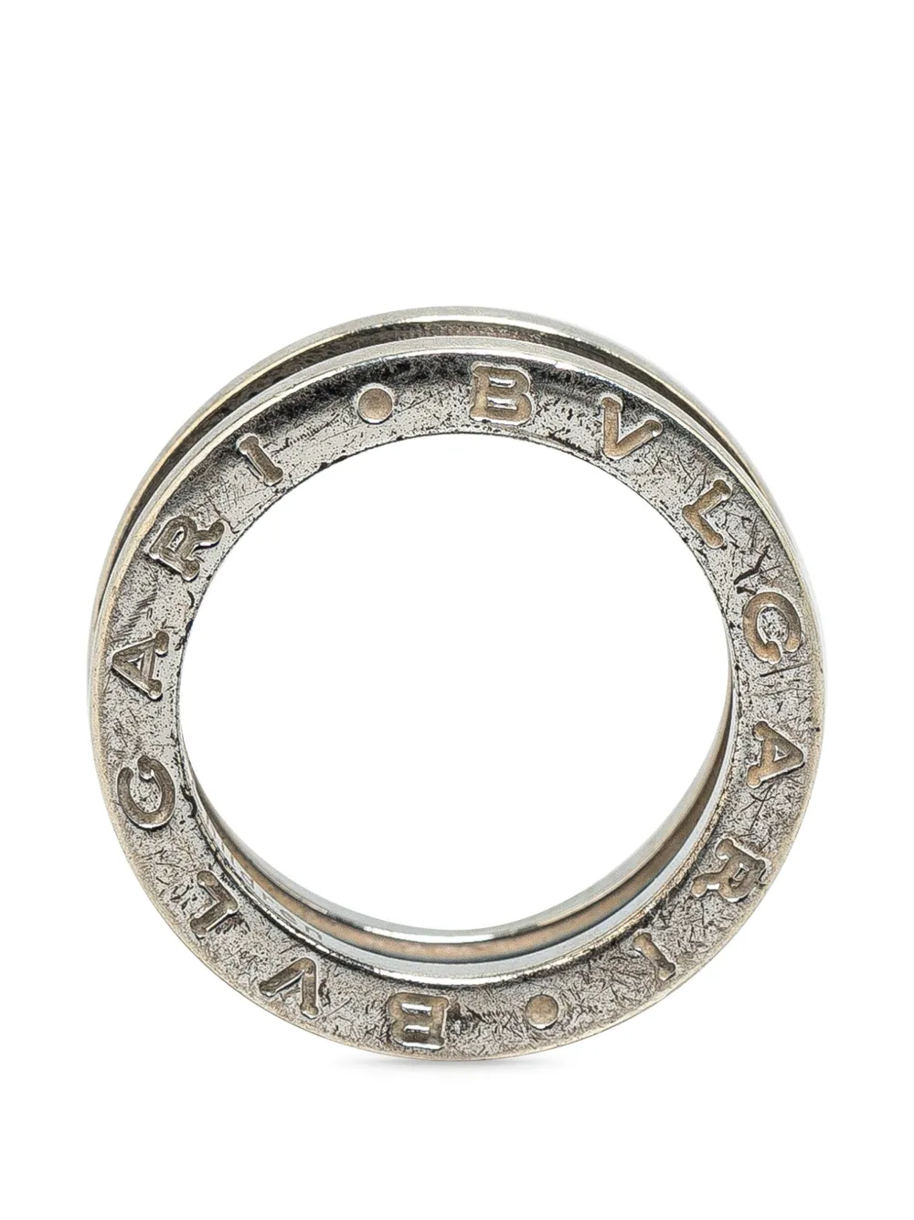 Pre-owned Bvlgari 21th Century Sterling Silver And Ceramic Save The Children Ring In 银色
