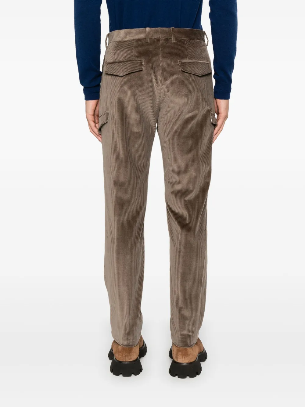 Tagliatore Ribfluwelen broek Bruin