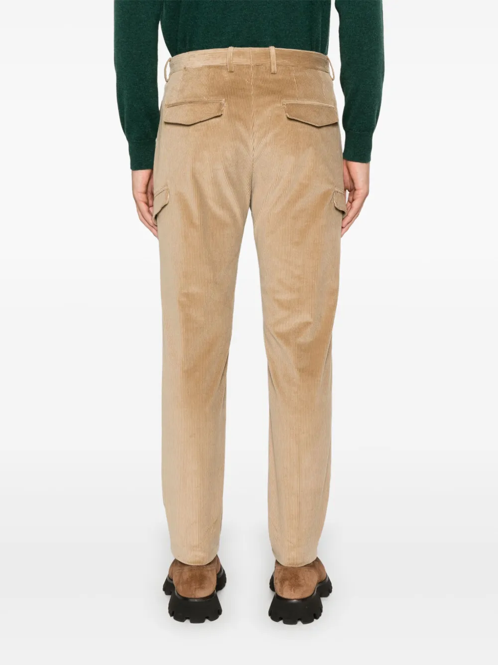 Tagliatore Ribfluwelen broek Beige