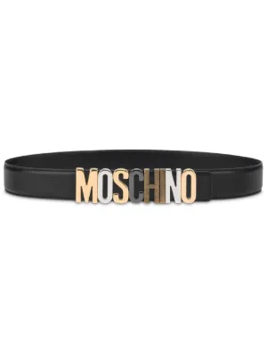 モスキーノ　ベルト Moschino モスキーノ ロゴプレート ベルト | ブラック | FARFETCH JP