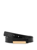 Moschino crocodile-effect belt - Black