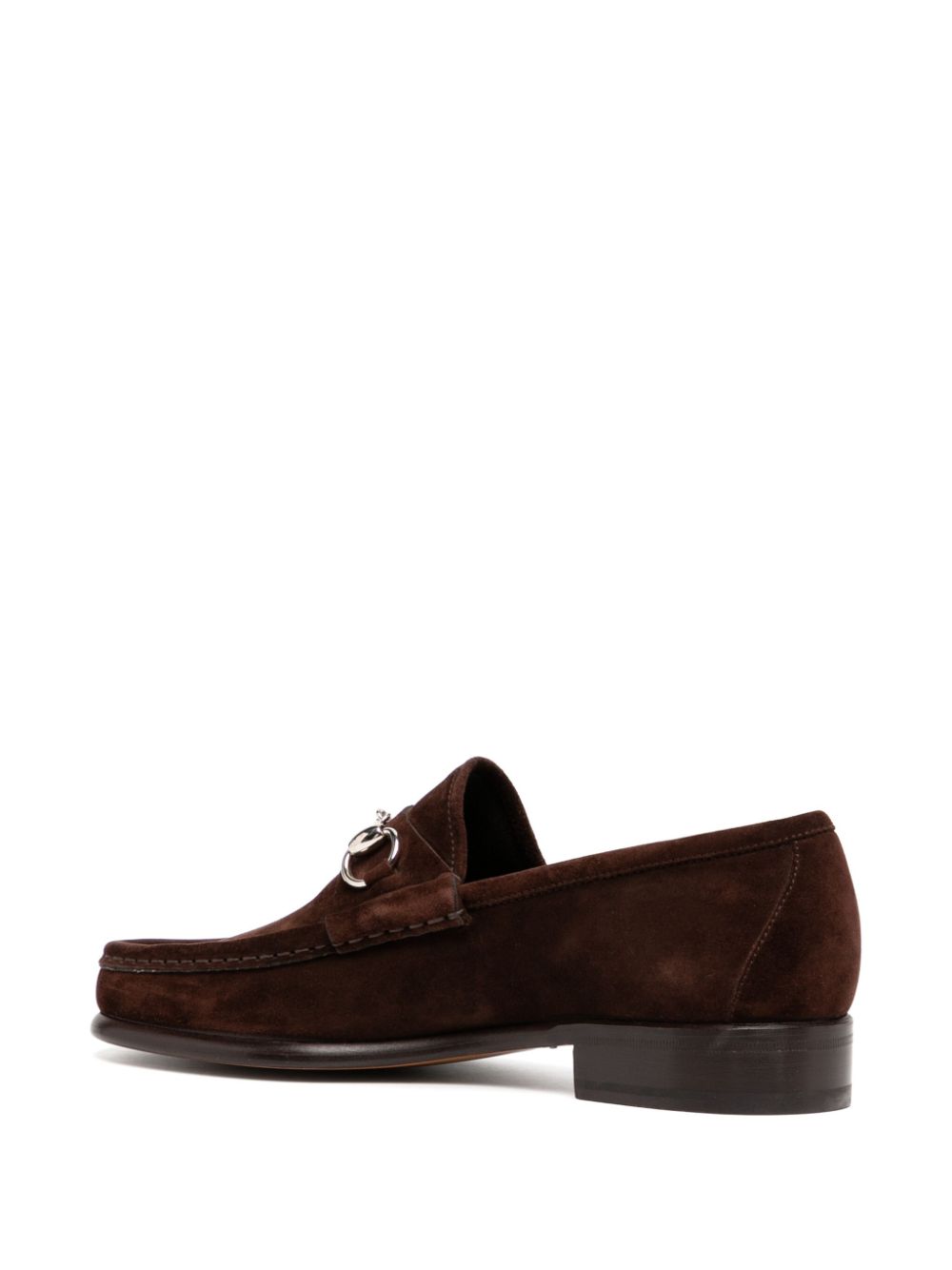 Gucci Loafers met horsebit detail Bruin