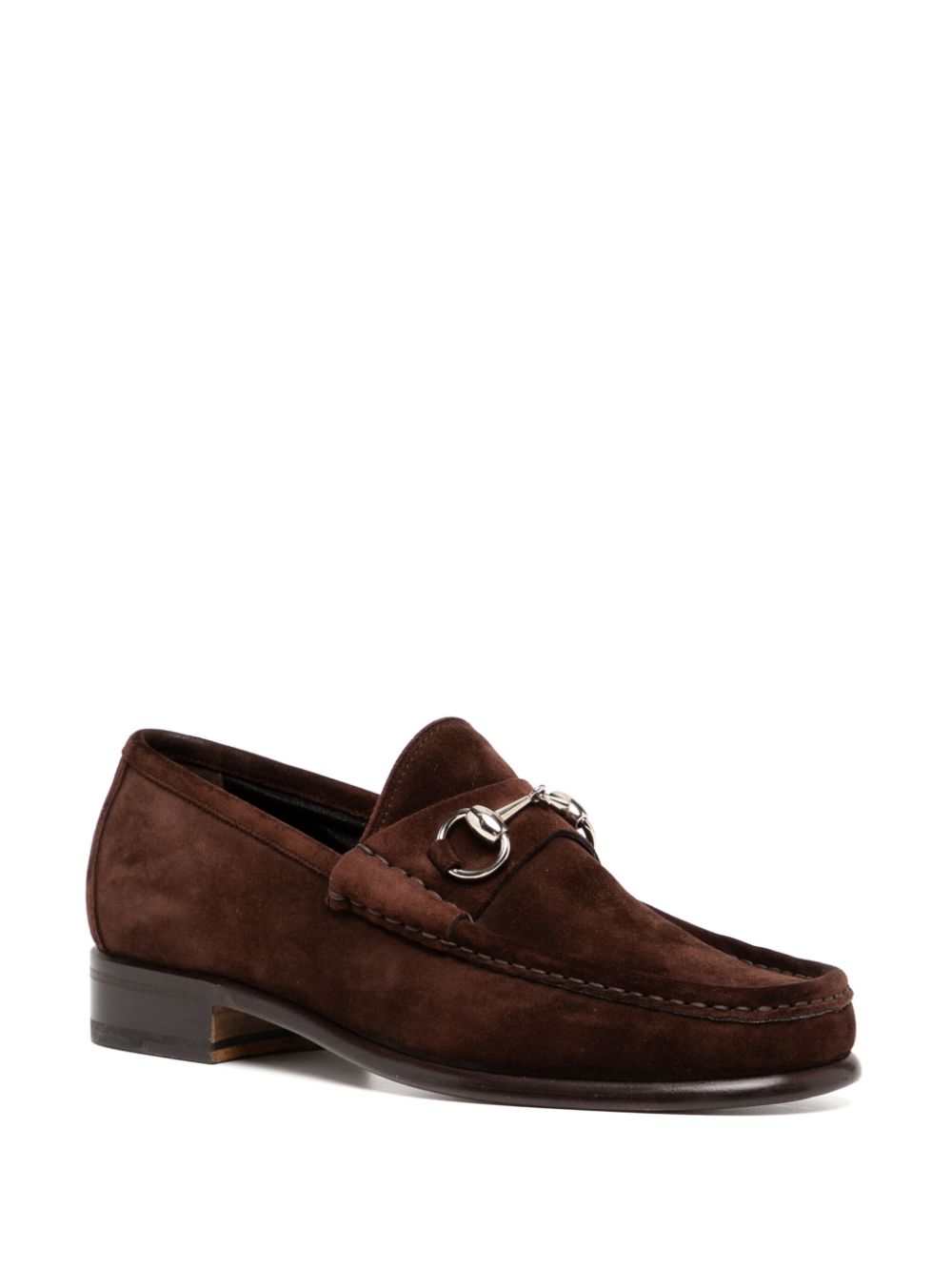 Gucci Loafers met horsebit detail - Bruin