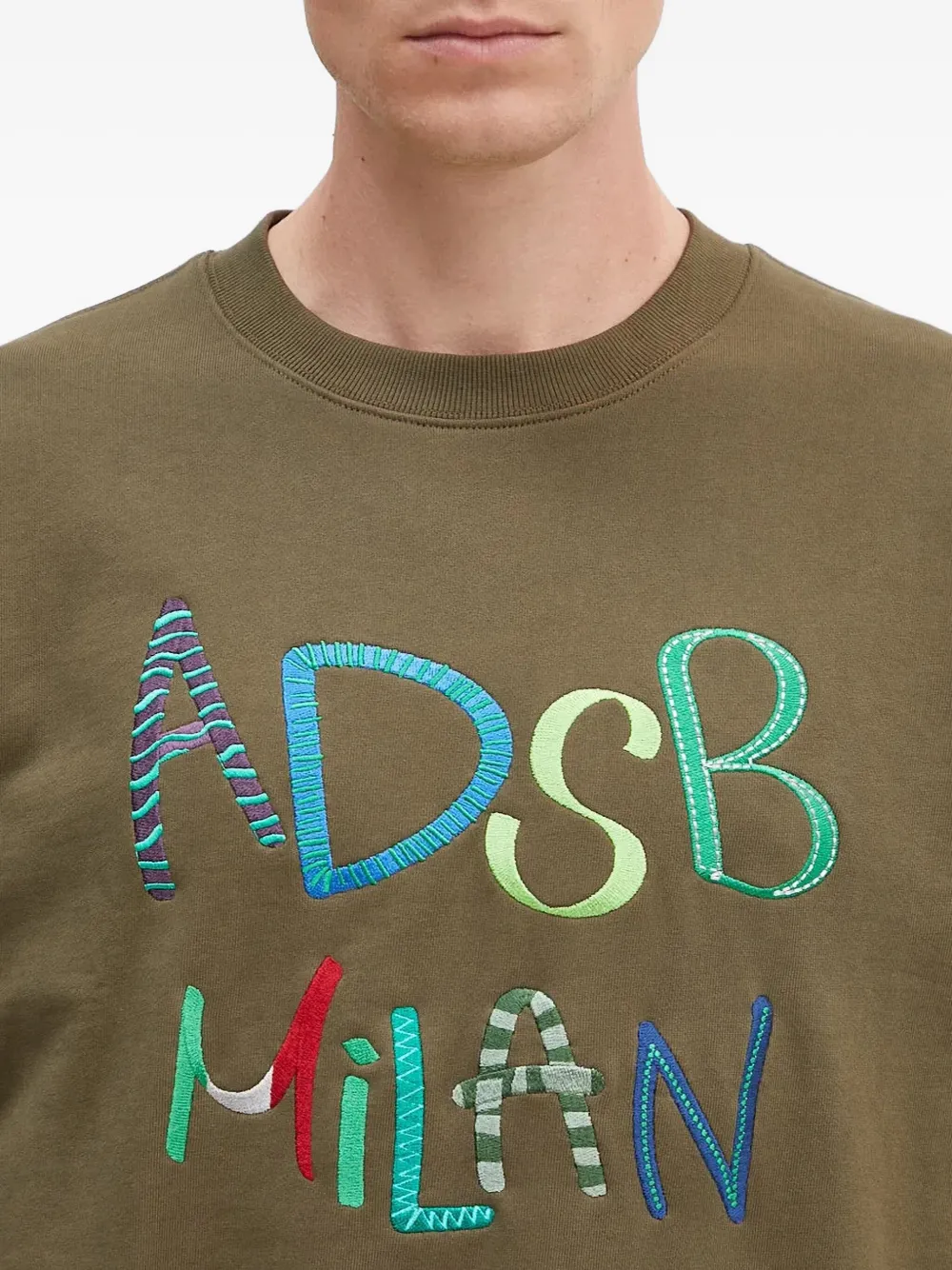 Andersson Bell Sweater met geborduurd logo Groen