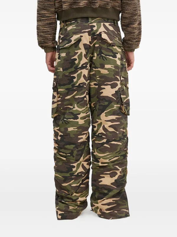 Andersson Bell Camouflage Cargo Trousers | Green | FARFETCH