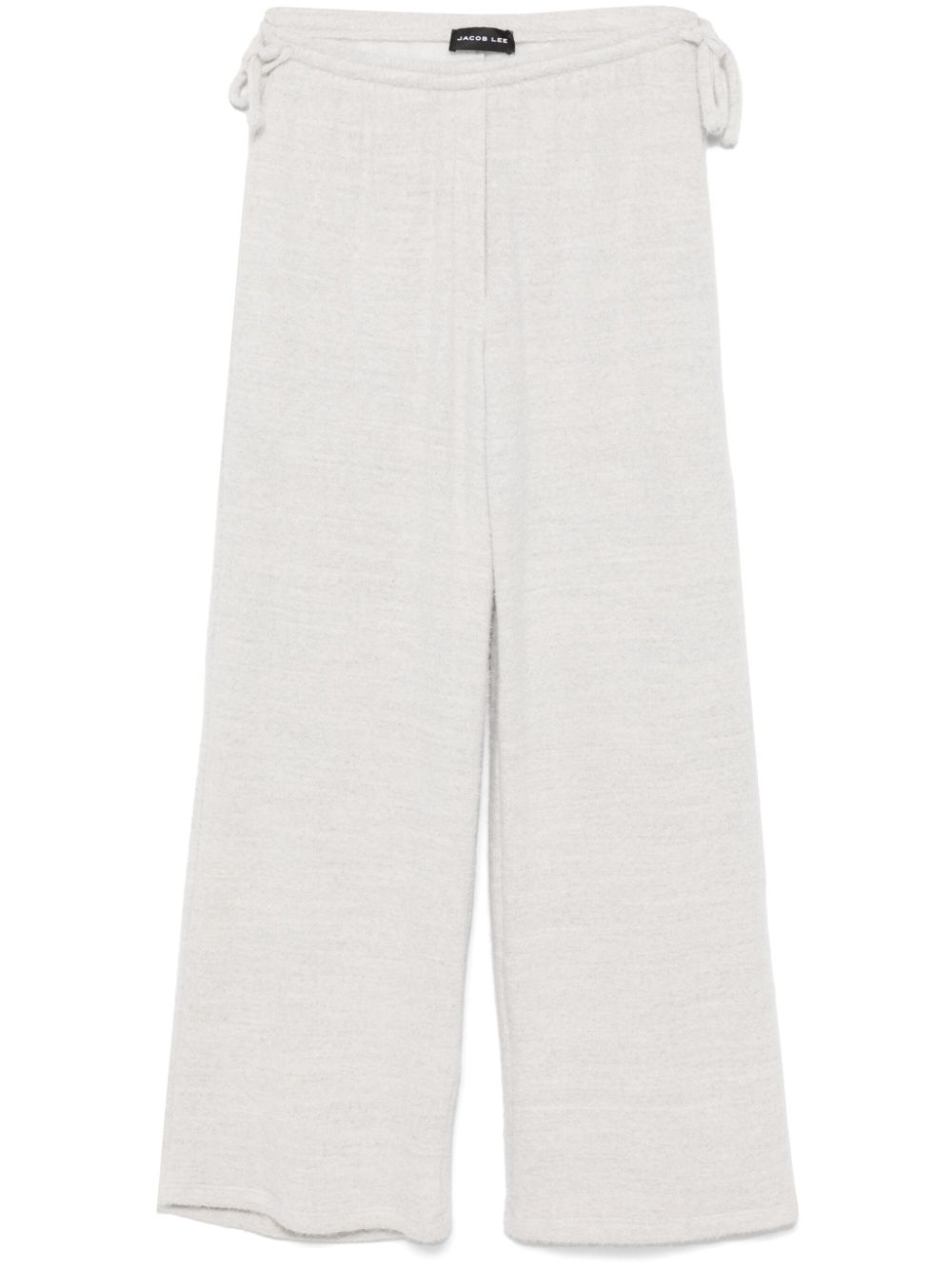 Shop Jacob Lee Brushed-finish Trousers In Grey