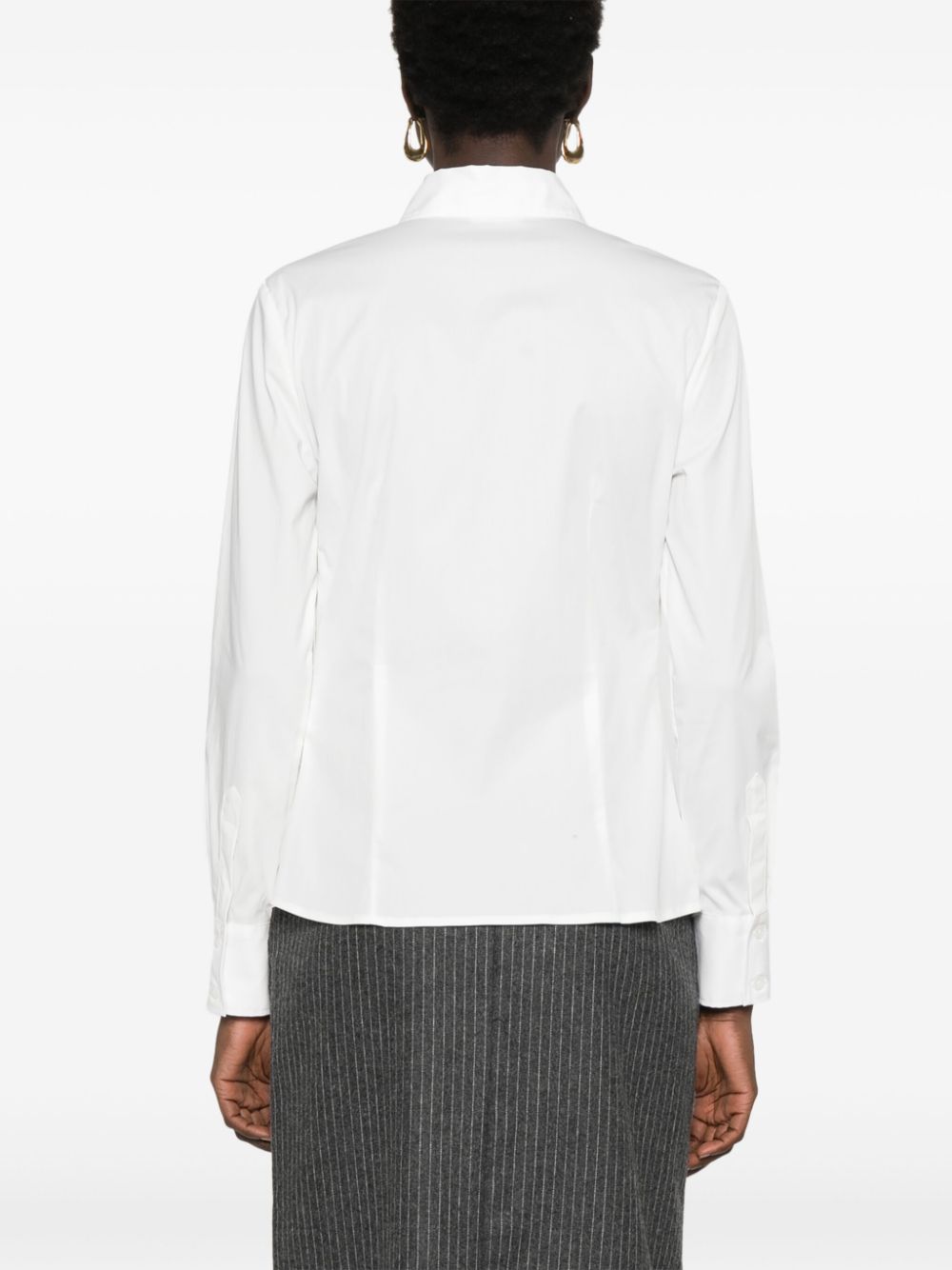 Shop Liu •jo Tailored Shirt In White