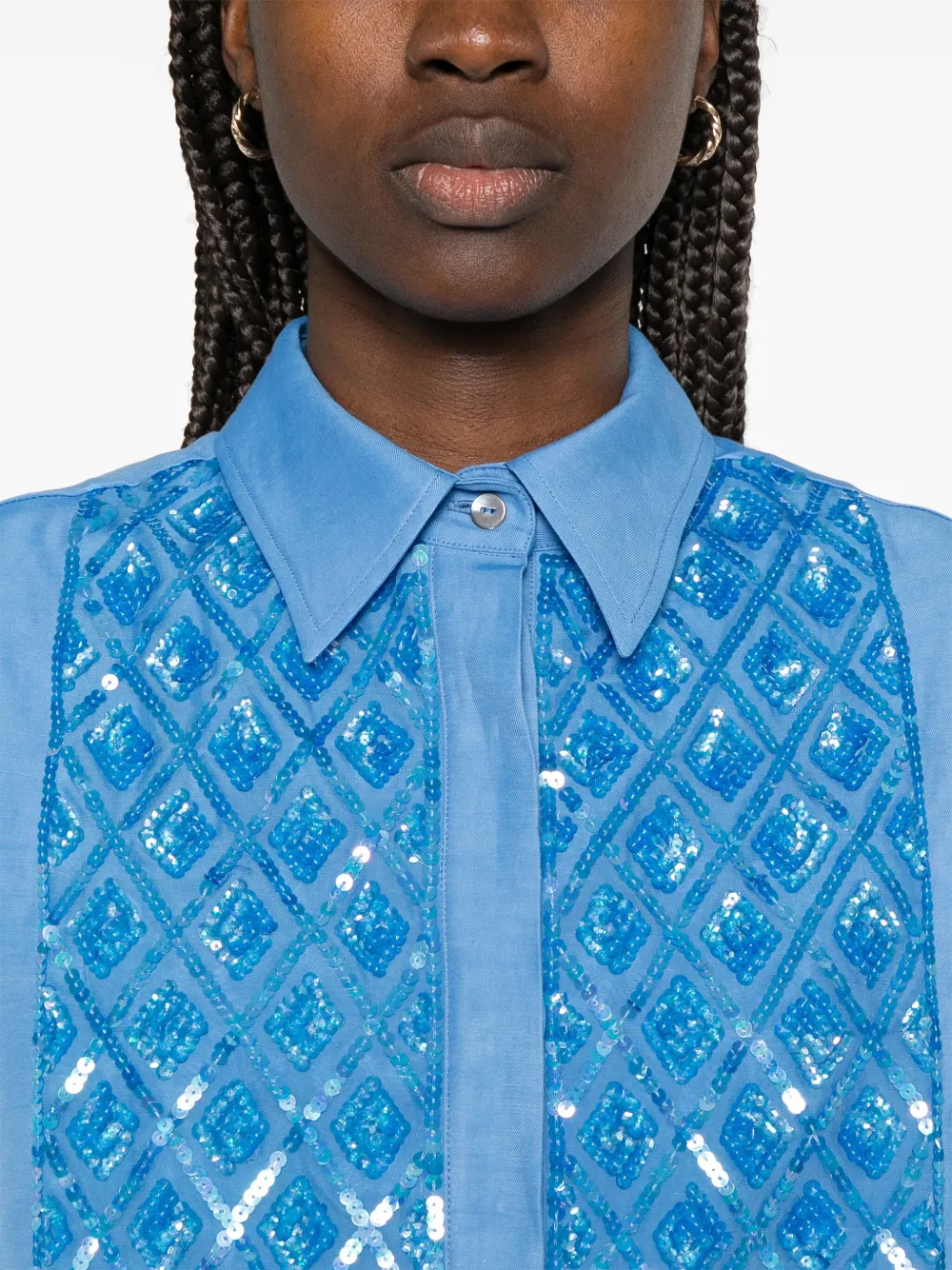 P.A.R.O.S.H. Raisa blouse Blauw