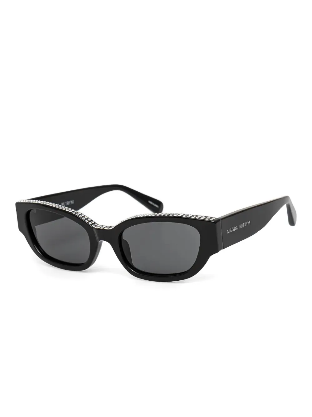 Linda Farrow X Magda Butrym black sunglasses - Zwart