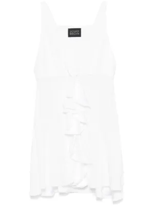 Tシャツ・カットソー GIOVANNI BEDIN SS25 CROPPED SHIRT (GB25 068 CROPPED WHITE) Giovanni Bedin Cropped Shirt – BALTINI