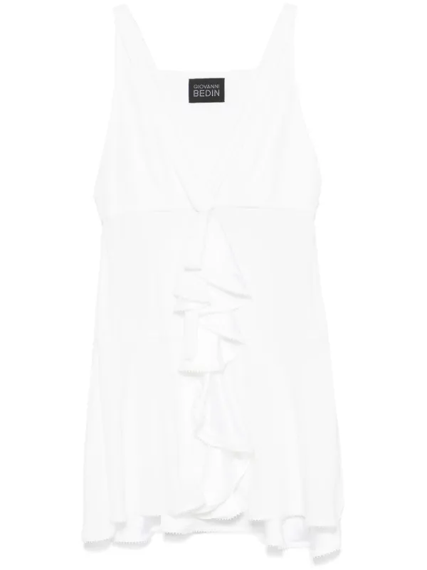 ワンピース GIOVANNI BEDIN Ruffle dress Giovanni Bedin ruffle-detail Mini Dress | White | FARFETCH