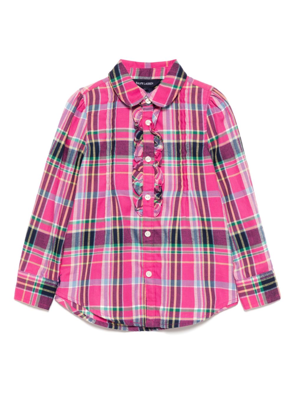 POLO RALPH LAUREN KIDS checked shirt - Pink