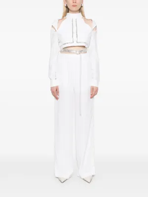 Tシャツ・カットソー GIOVANNI BEDIN SS25 CROPPED SHIRT (GB25 068 CROPPED WHITE) Giovanni bedin Cropped Cut-Out Jacket in White | Lyst